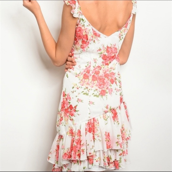 [Stunning Flirty] Floral Ruffled Dress - Picture 3 of 6